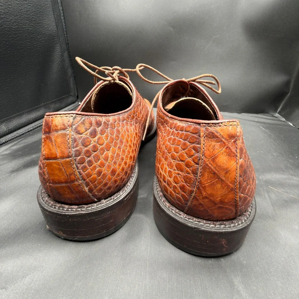 Handmade Genuine Lizard Leather Dress Shoes Men's 11.5 Spain Exotic Reptile